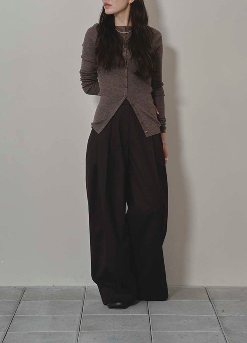 蠶絲混紡針織上衣